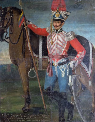 Francisco Urdaneta, Colonel des Dragons, 1822 - Colombian School
