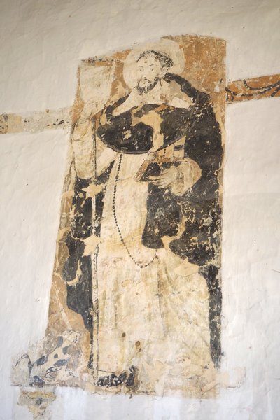 Fresque Santo Domingo de Guzman, XVIIIe siècle, Couvent de Santo Ecce Horio, Barichara, Colombie - Colombian School