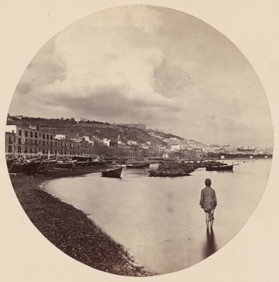 La Chiaia et Saint-Elme de la Mergellina, Naples, v. 1863 (photo) - Colonel Stuart-Wortley