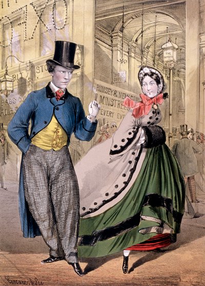 Une dame et un gentleman à l