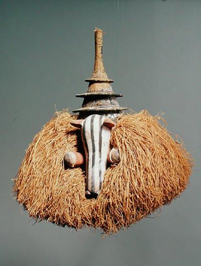 Masque zoomorphe (bois et fibre) - Congolese