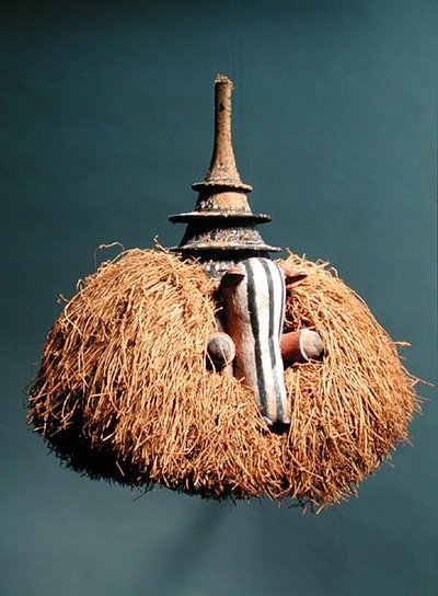 Masque zoomorphe (bois et fibre) - Congolese