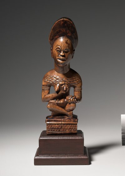 Figure mère-enfant, milieu à fin 1800s - Congolese School