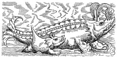 Baleine allaitante et cochon de mer - Conrad (after) Gesner