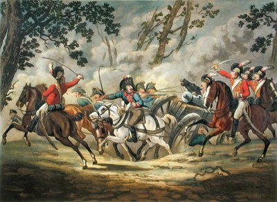 Cavalerie légère anglaise attaquant l