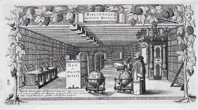 August von Brunswick-Lüneburg dans sa bibliothèque, 1650 - Conrad Buno