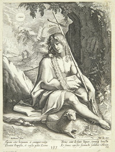 Jean-Baptiste dans le désert - Conrad Goltzius