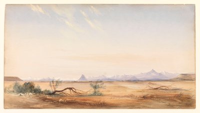 Cordillère des Andes, vue depuis la plaine du Mystère, près de Santa Cruz, c.1878 - Conrad Martens