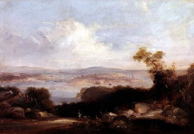 Vue étendue du port de Sydney - Conrad Martens