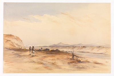 Chasse sur la rivière Santa Cruz, vers 1878 - Conrad Martens