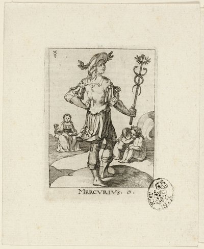 Mercurius, planche six de Der VII Planeten - Conrad Meyer