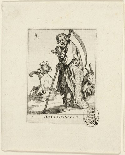 Saturnus, première planche de Der VII Planeten - Conrad Meyer