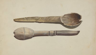 Cuillère en bois sculpté - Conrado Barrio