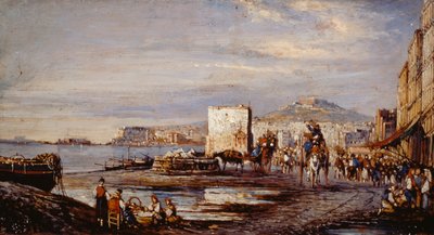 Naples depuis la Marinella - Consalvo Carelli