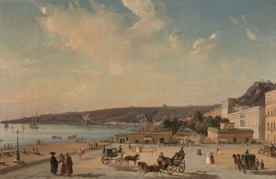 Vue des jardins de la Villa Reale, Naples - Consalvo Carelli