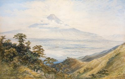 Fujiyama depuis le col d
