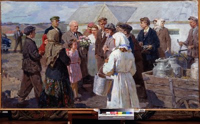 Visite du premier ministre N. Khrouchtchev au kraï de Stavropol, fin des annees 1950 - Constance Walton