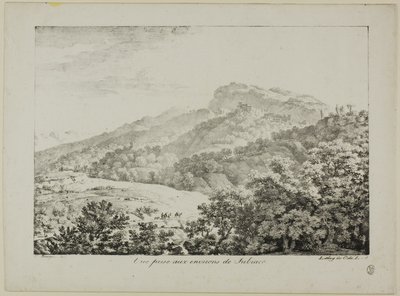 Vue prise dans la région de Subiaco, extrait de Vues d