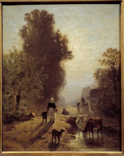 Le matin - Constant Emile Troyon