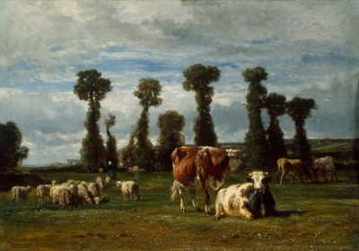 Pâturage en Normandie, 1852 - Constant Emile Troyon