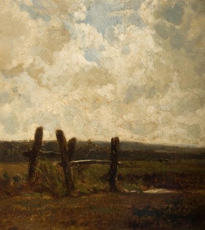 Paysage avec un premier plan de prairie, 1830-1865 - Constant Troyon