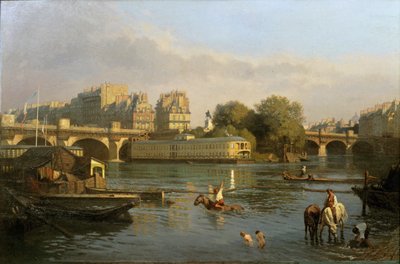 Pont Neuf and Ile de la Cite, Paris … - Constantin Emile Meunier