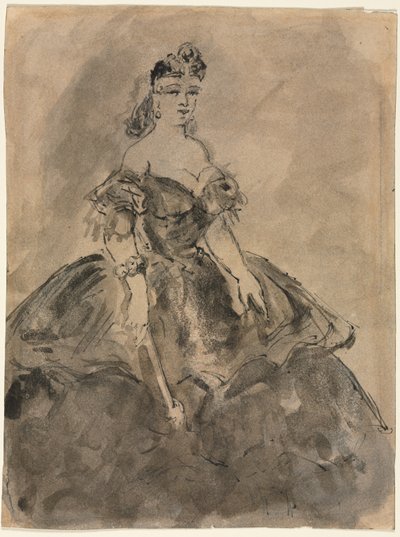 Au bal (recto), 19e siècle - Constantin Guys