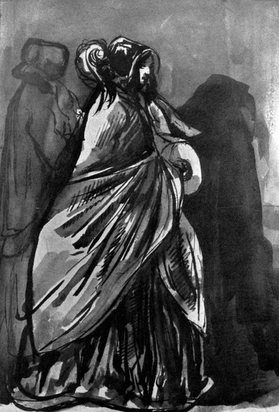 La Dame au Châle, 19ème siècle, 1930 - Constantin Guys