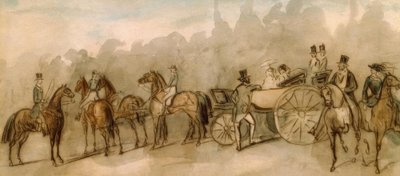 La daumont impériale au bois - Constantin Guys