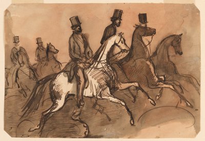 Hommes à cheval - Constantin Guys