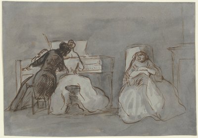 Étudiant et professeur de musique - Constantin Guys