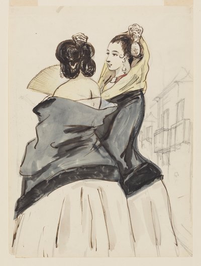 Deux femmes espagnoles - Constantin Guys