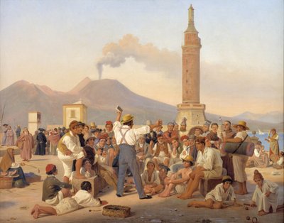 Un récitant de "Roland furieux" au Molo, Naples - Constantin Hansen