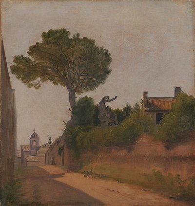 Une rue à Rome. Vicolo Sterrato - Constantin Hansen