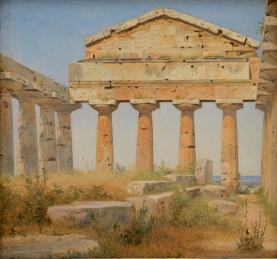 Danois :  Athenatemplet i Pæstum Le temple d