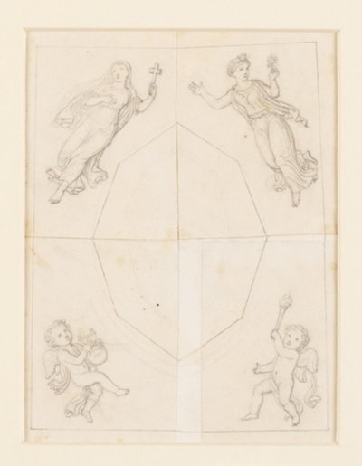 Esquisse pour décoration de plafond - Constantin Hansen