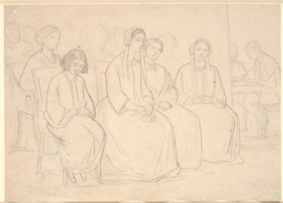 Chez les Hages pendant une conférence de Høyen - Constantin Hansen