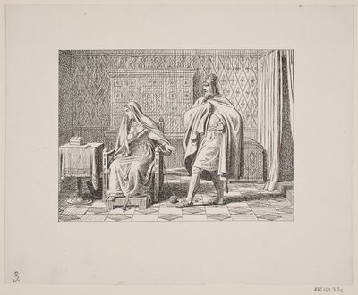Illustration pour Svend Grundtvig, "Marsk Stig : Ballade danoise du XIIIe siècle", 1861 - Constantin Hansen