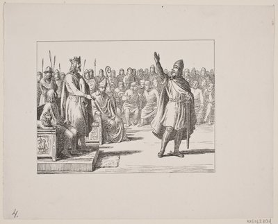 Illustration pour Svend Grundtvig, "Marsk Stig: Chanson populaire danoise du XIIIe siècle", 1861 - Constantin Hansen