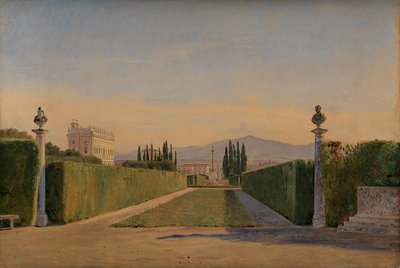 Dans les jardins de la Villa Albani, Rome - Constantin Hansen