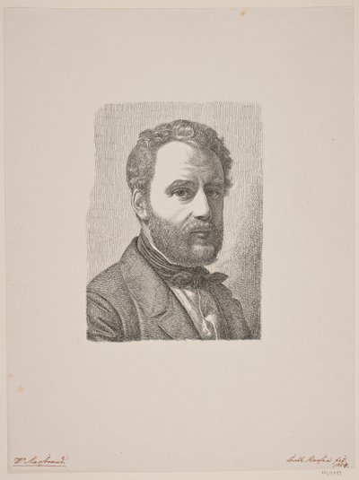 Portrait de Wilhelm Marstrand - Constantin Hansen