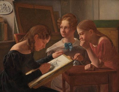Trois jeunes filles. Les sœurs de l