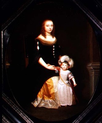 Une Mère et sa Fille dans un Intérieur - Constantin Netscher