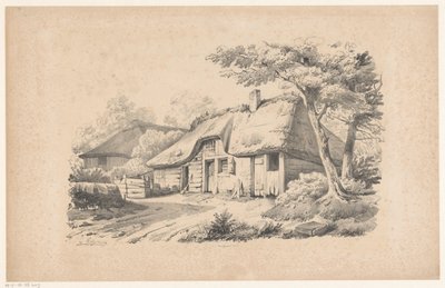 Ferme paysanne au toit de chaume - Constantinus Cornelis Huysmans