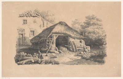 Étable près de la ferme (Le paysage) - Constantinus Cornelis Huysmans