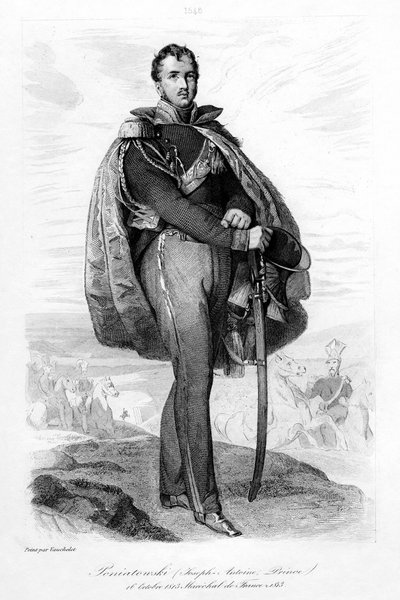 Joseph Antoni Poniatowski 1763-1813, prince polonais et maréchal de France, 1839 - Contenau