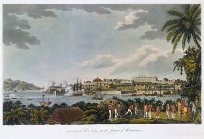 Vue nord-est du Fort Louis (Fort Saint Louis), Martinique, 5 février - 22 mars - Cooper (after) Willyams