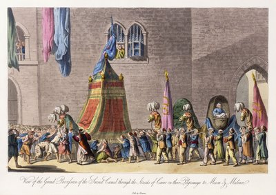 Vue de la grande procession du chameau sacré dans les rues du Caire lors de leur pèlerinage à La Mecque et Médine - Cooper (after) Willyams