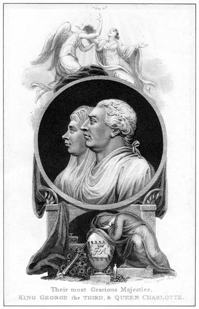 Le roi George III et la reine Charlotte, 19e siècle - Cooper