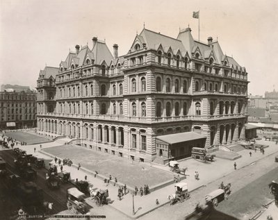 Vue du bureau de poste et de la douane à Clark Street et Jackson Blvd., Chicago, 1889 - Copelin and Hine Copelin and Hine